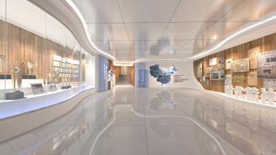 现代展览馆3D模型下载